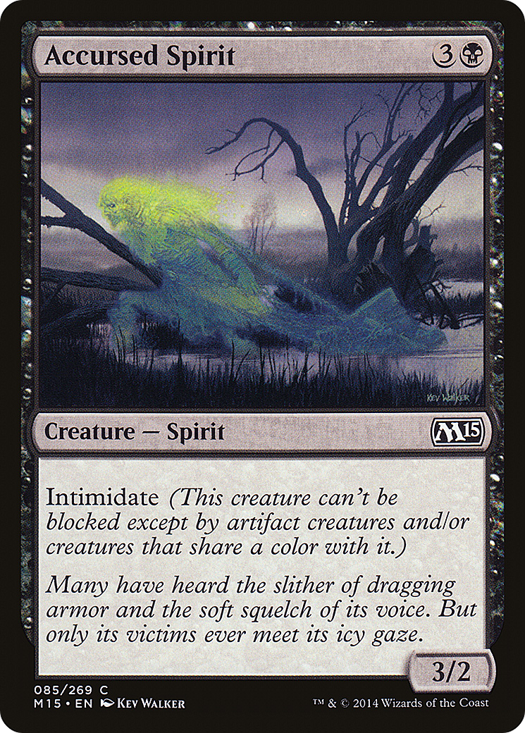 Accursed Spirit (M15-085) [Magic 2015] Foil MTG Single Wizards of the Coast