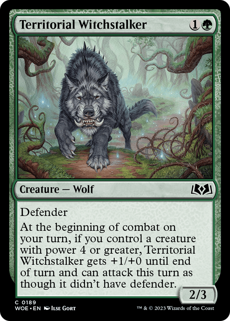 Territorial Witchstalker (WOE-189) [Wilds of Eldraine] Foil MTG Single Wizards of the Coast