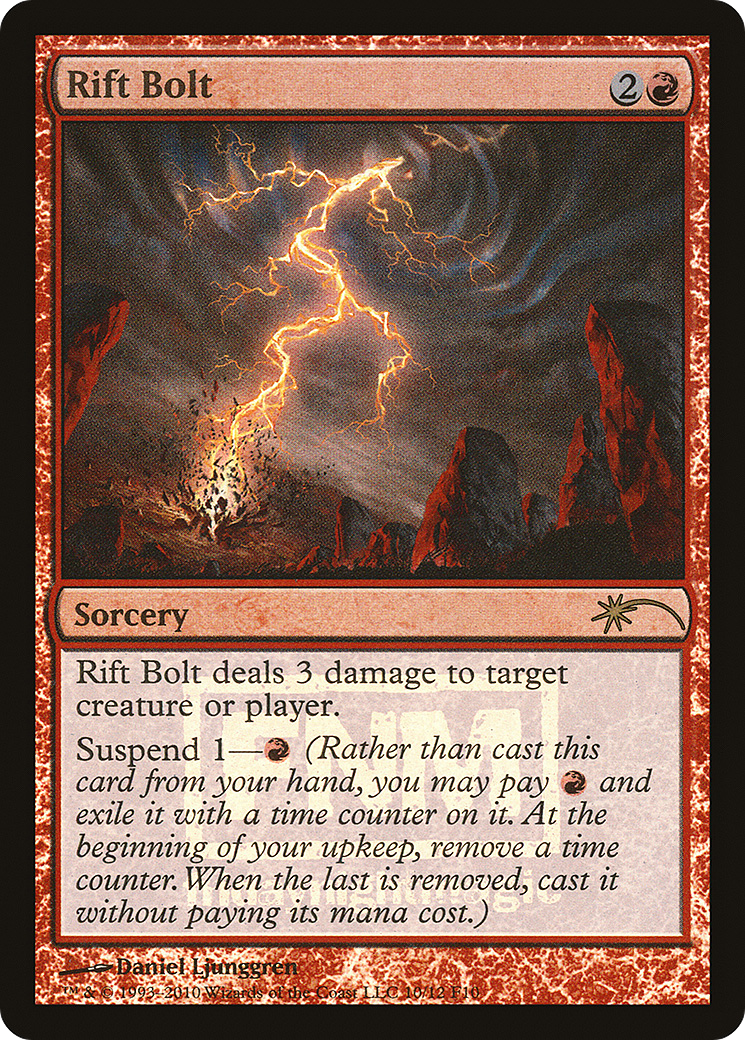 Rift Bolt (FNM-) [Misc] Friday Night Magic 2010 Foil MTG Single Wizards of the Coast