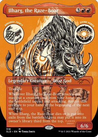Ilharg, the Raze-Boar (Foil Etched) (SLD-318) [Secret Lair] Drop Series Foil MTG Single Wizards of the Coast