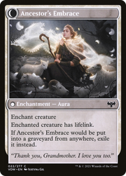 Kindly Ancestor // Ancestor's Embrace (VOW-022) [Innistrad: Crimson Vow] Foil MTG Single Wizards of the Coast