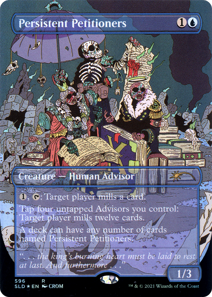Persistent Petitioners (SLD-596) [Secret Lair] Drop (Borderless) Foil MTG Single Wizards of the Coast