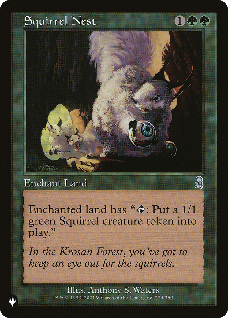 Squirrel Nest (LIST-ODY-274) [Mystery Booster] The List MTG Single Wizards of the Coast