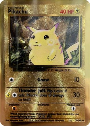 Pikachu - 58/102 (Celebrations Metal Card) Holofoil [Misc: Cards & Products] Pokemon Single Pokémon
