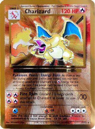 Charizard (Celebrations Metal Card) (4) - [Misc: Cards & Products] Holofoil Pokemon Single Pokémon