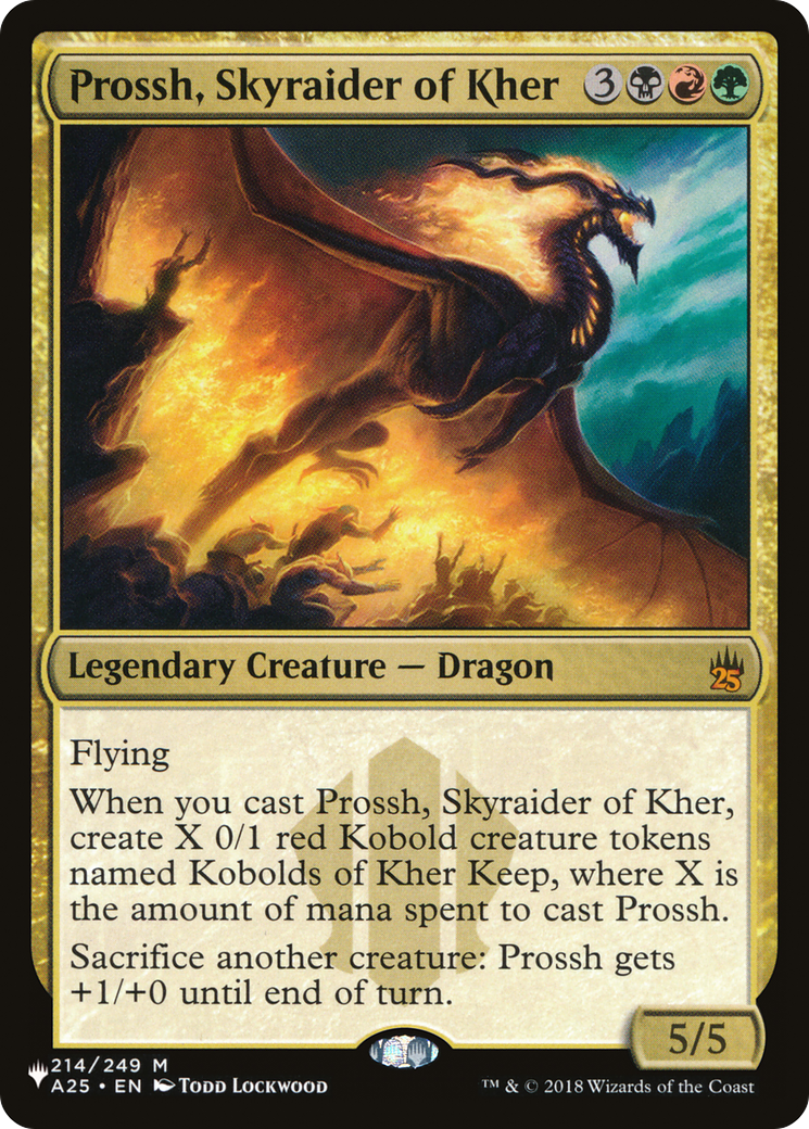 Prossh, Skyraider of Kher (LIST-A25-214) [Mystery Booster] The List MTG Single Wizards of the Coast