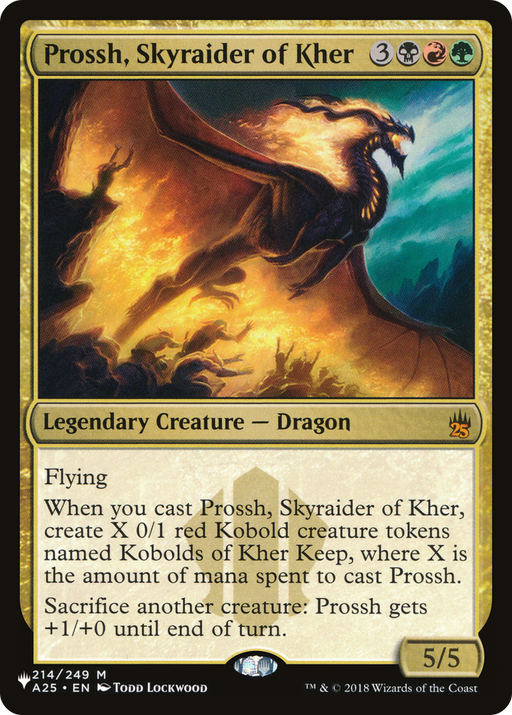 Prossh, Skyraider of Kher (LIST-A25-214) [Mystery Booster] The List MTG Single Wizards of the Coast