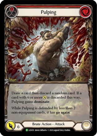 Pulping (Red) [LGS051] (Promo)  Rainbow Foil Flesh And Blood Single Flesh And Blood   