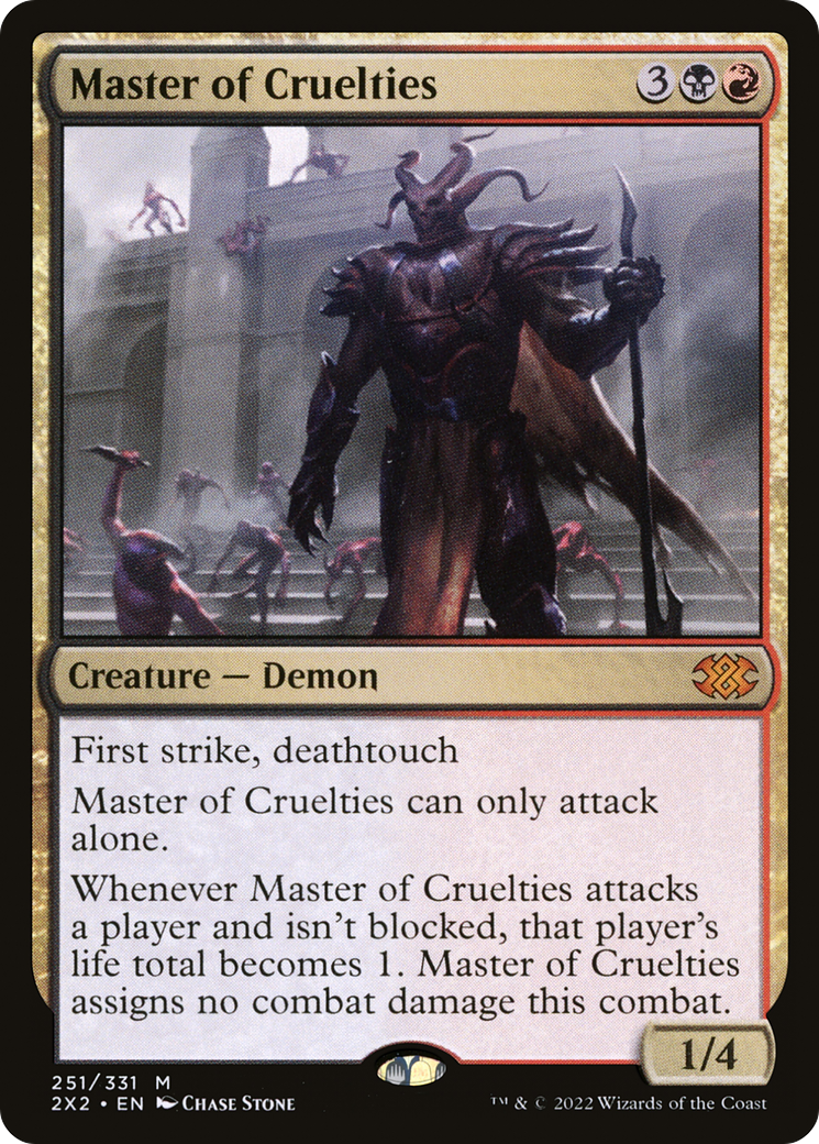 Master of Cruelties (2X2-251) [Double Masters 2022] MTG Single Wizards of the Coast