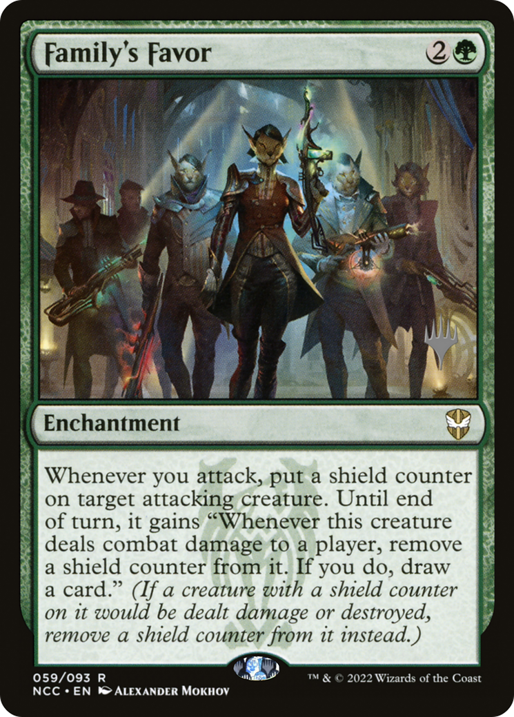 Family's Favor (PPSNC-059) [New Capenna Commander Promos] Foil MTG Single Wizards of the Coast