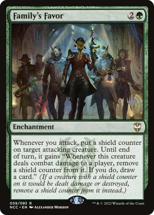 Family's Favor (PPSNC-059) [New Capenna Commander Promos] Foil MTG Single Wizards of the Coast