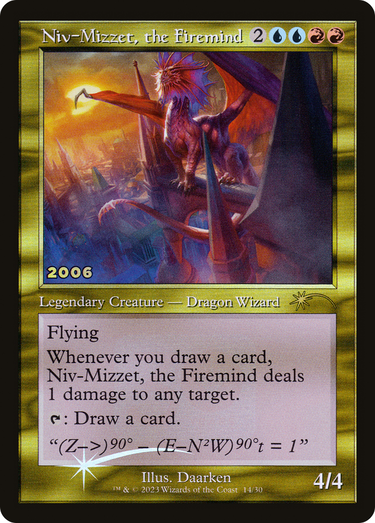 Niv-Mizzet, the Firemind (30A-P-014) [Misc] 30th Anniversary Play Promos Foil MTG Single Wizards of the Coast