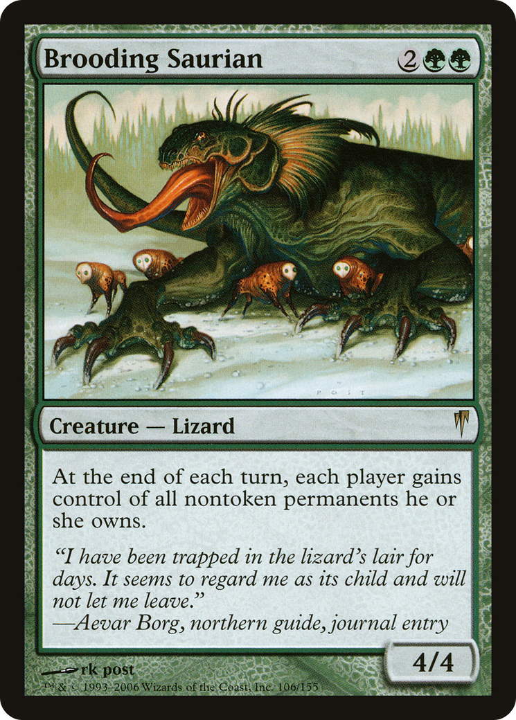 Brooding Saurian (CSP-106) [Coldsnap] MTG Single Wizards of the Coast
