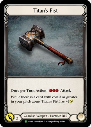 Titan's Fist [LGS066] (Promo)  Cold Foil Flesh And Blood Single Flesh And Blood   