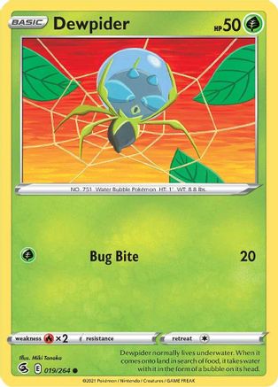 Dewpider (19/264) [SWSH: Fusion Strike] Pokemon Single Pokémon