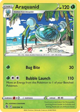Araquanid (20/264) [SWSH: Fusion Strike] Pokemon Single Pokémon