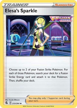 Elesa's Sparkle (233/264) [SWSH: Fusion Strike] Pokemon Single Pokémon