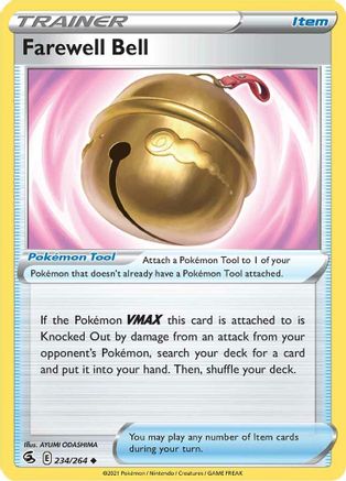 Farewell Bell (234/264) Reverse Holofoil [SWSH: Fusion Strike] Pokemon Single Pokémon