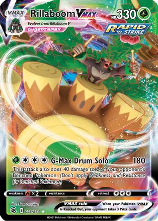 Rillaboom VMAX (23/264) Holofoil [SWSH: Fusion Strike] Pokemon Single Pokémon