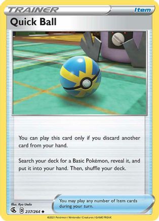 Quick Ball (237/264) [SWSH: Fusion Strike] Pokemon Single Pokémon