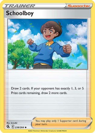 Schoolboy (238/264) Reverse Holofoil [SWSH: Fusion Strike] Pokemon Single Pokémon