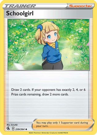 Schoolgirl (239/264) Reverse Holofoil [SWSH08 Fusion Strike] Pokemon Single Pokémon