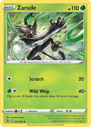 Zarude (27/264) [SWSH: Fusion Strike] Pokemon Single Pokémon