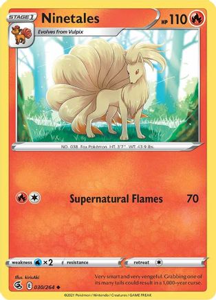 Ninetales (30/264) [SWSH: Fusion Strike] Pokemon Single Pokémon