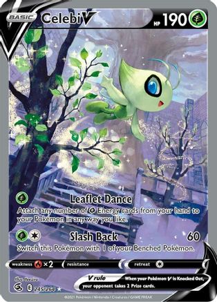 Celebi V (Alternate Full Art) (245/264) Holofoil [SWSH: Fusion Strike] Pokemon Single Pokémon