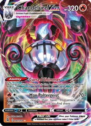 Chandelure VMAX (40/264) Holofoil [SWSH: Fusion Strike] Pokemon Single Pokémon