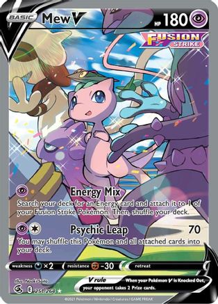 Mew V (Alternate Full Art) (251/264) Holofoil [SWSH: Fusion Strike] Pokemon Single Pokémon