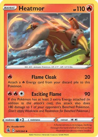 Heatmor (41/264) [SWSH: Fusion Strike] Pokemon Single Pokémon