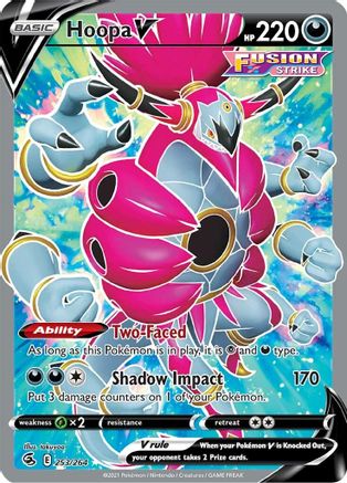 Hoopa V (Full Art) (253/264) Holofoil [SWSH: Fusion Strike] Pokemon Single Pokémon