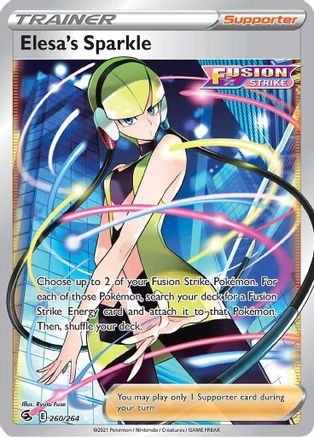 Elesa's Sparkle (Full Art) (260/264) Holofoil [SWSH: Fusion Strike] Pokemon Single Pokémon