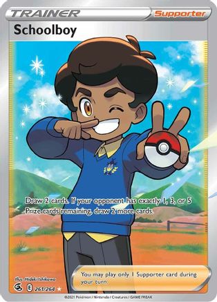 Schoolboy (Full Art) (261/264) Holofoil [SWSH: Fusion Strike] Pokemon Single Pokémon