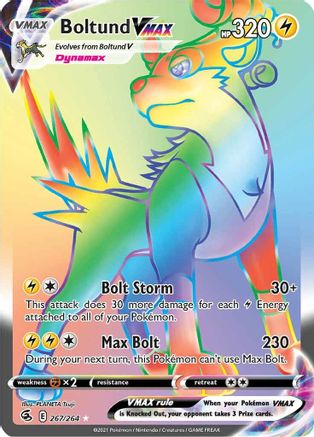 Boltund VMAX (Secret) (267/264) Holofoil [SWSH: Fusion Strike] Pokemon Single Pokémon