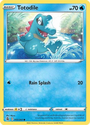 Totodile (55/264) [SWSH: Fusion Strike] Pokemon Single Pokémon