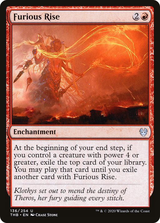 Furious Rise (THB-136) [Theros Beyond Death] MTG Single Wizards of the Coast