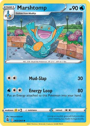 Marshtomp (63/264) [SWSH: Fusion Strike] Pokemon Single Pokémon