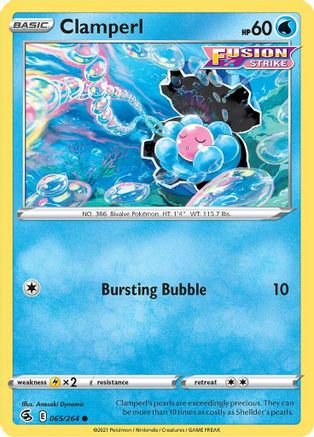 Clamperl (65/264) [SWSH: Fusion Strike] Pokemon Single Pokémon