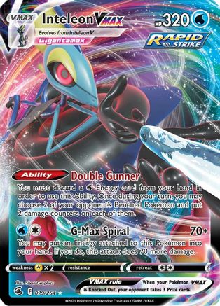 Inteleon VMAX (79/264) Holofoil [SWSH: Fusion Strike] Pokemon Single Pokémon
