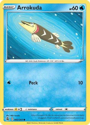 Arrokuda (82/264) [SWSH: Fusion Strike] Pokemon Single Pokémon