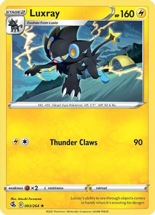 Luxray (93/264) [SWSH: Fusion Strike] Pokemon Single Pokémon