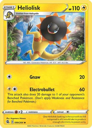 Heliolisk (99/264) [SWSH: Fusion Strike] Pokemon Single Pokémon