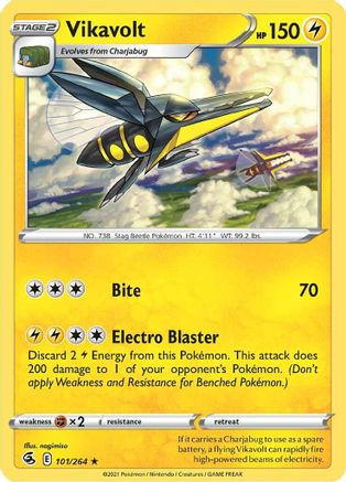 Vikavolt (101/264) [SWSH: Fusion Strike] Pokemon Single Pokémon