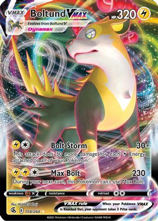 Boltund VMAX (104/264) Holofoil [SWSH: Fusion Strike] Pokemon Single Pokémon
