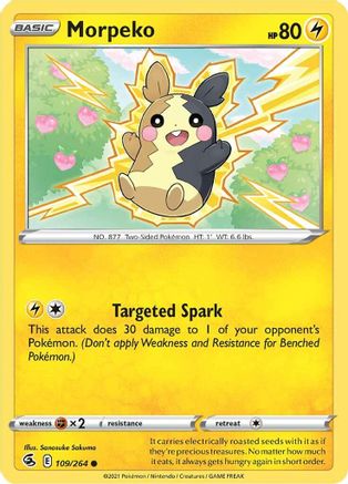 Morpeko (109/264) Reverse Holofoil [SWSH: Fusion Strike] Pokemon Single Pokémon