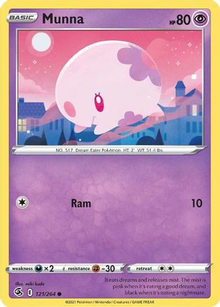Munna (121/264) [SWSH: Fusion Strike] Pokemon Single Pokémon