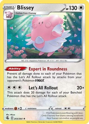 Blissey (203/264) [SWSH: Fusion Strike] Pokemon Single Pokémon