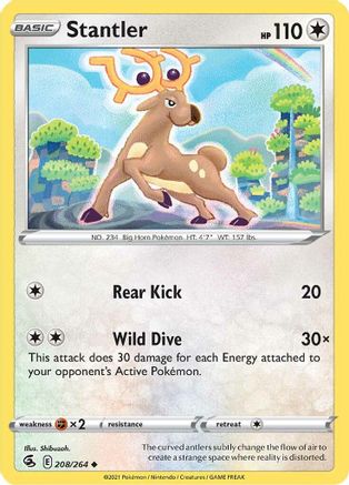 Stantler (208/264) [SWSH: Fusion Strike] Pokemon Single Pokémon